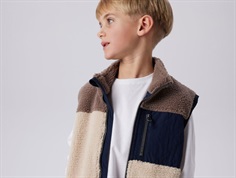 Name It fog color-blocking teddy vest